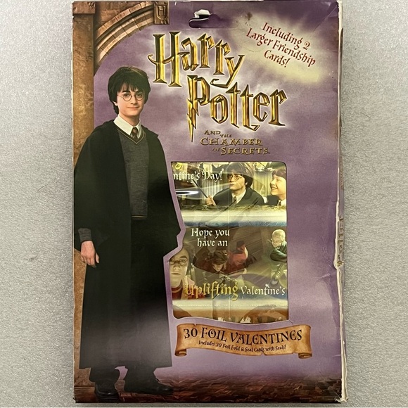Harry Potter Chamber of Secrets foil Valentine's Day Cards by Paper Magic Group. - Picture 5 of 5